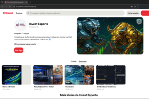Pinterest Inc. (PINS) resultados do 4°T e do ano fiscal de 2025 e price action no perfil Invest Esperta, com análises de investimentos nos EUA, dividendos e mercado financeiro.